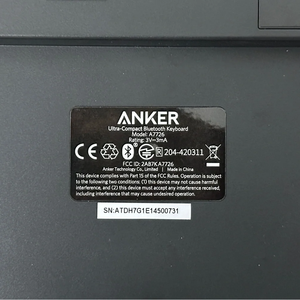 Anker Black Wireless Keyboard